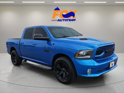 2018 RAM 1500 Sport Crew Cab 4WD w/Leather & NAV