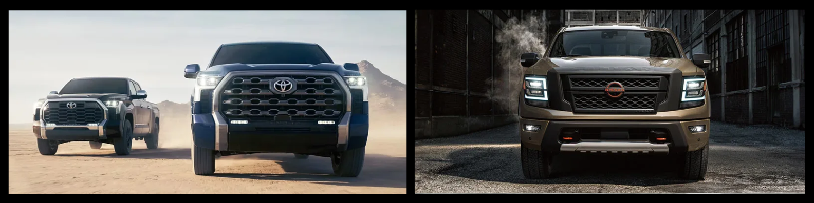 2024 Toyota Tundra and 2024 Nissan Titan